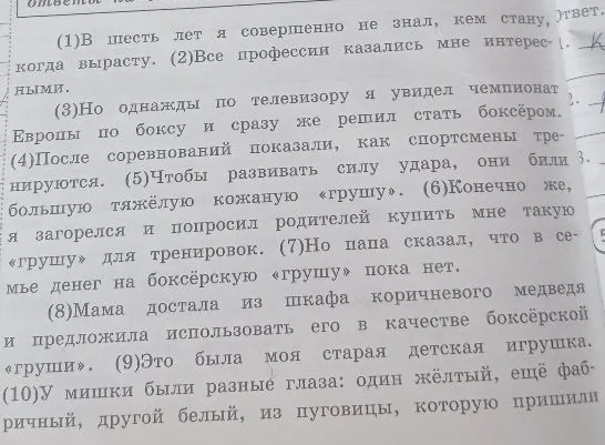 Как ты понимаешь значение слова «шкаф» из 8-го предложения? Запиши своё объяснение.