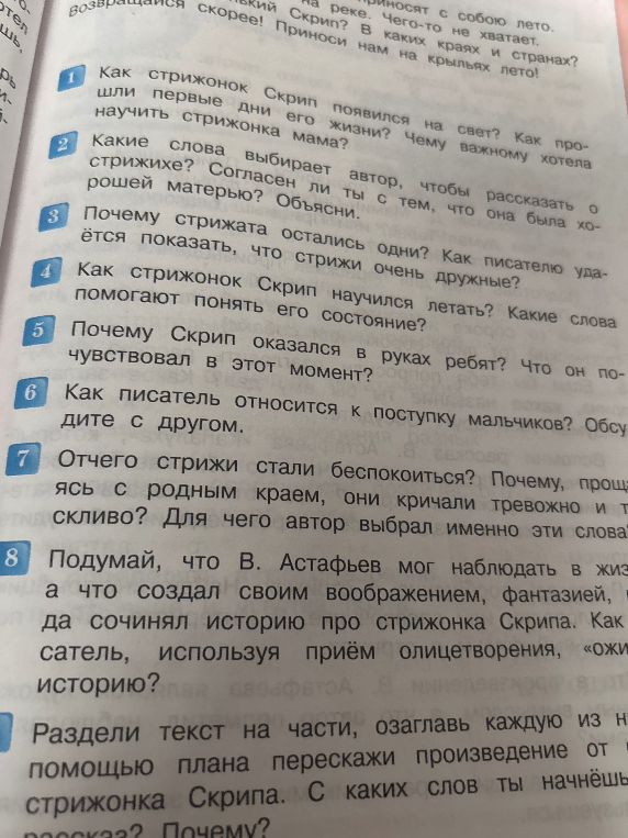 Как стрижонок Скрип появился на свет? Как прошли первые дни его жизни? Чему важному хотела научить стрижонка мама?