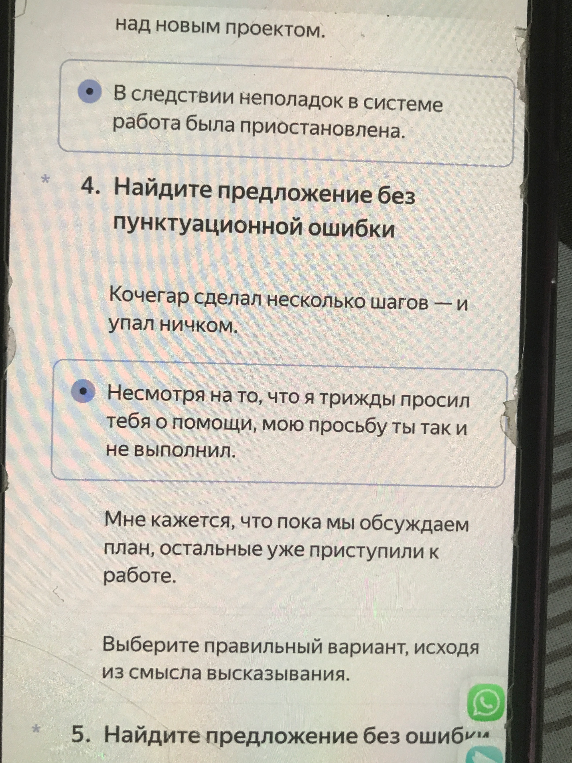Найдите предложение без пунктуационной ошибки
