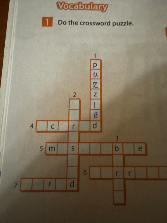Do the crossword puzzle.