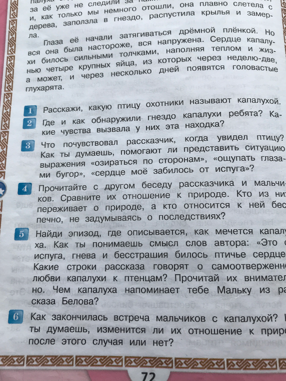 Расскажи, какую птицу охотники называют капалухой. Где и как обнаружили гнездо капалухи ребята? Какие чувства вызвала у них эта находка?