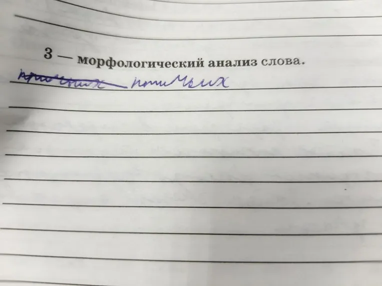 3 — морфологический анализ слова птичьих