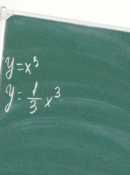 Построить графики функций y=x³ и y=1/3x³