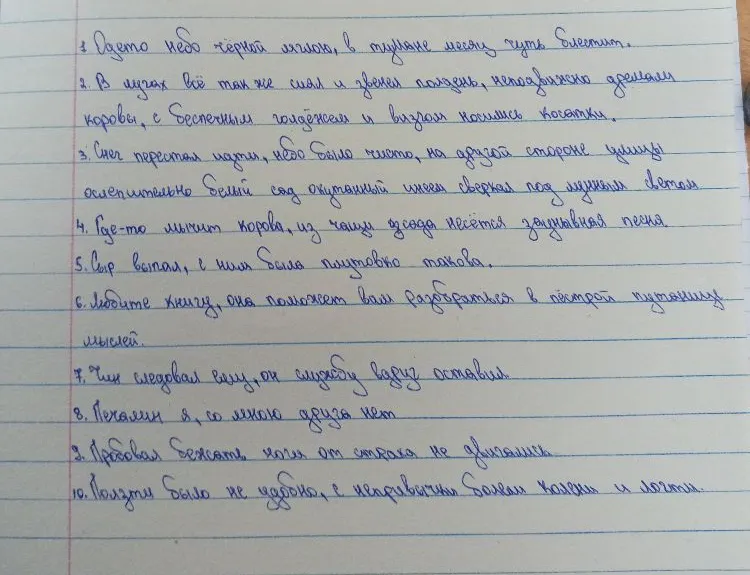 Подчеркнуть грамматические основы в предложениях.