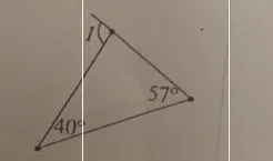 вычислите угол 1