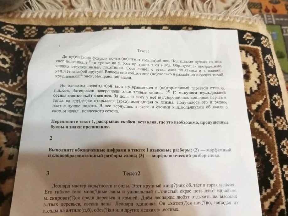 Перепишите текст 1, раскрывая скобки, вставляя, где это необходимо, пропущенные буквы и знаки препинания.