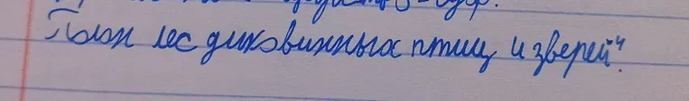 Разберите предложение под цифрой 4: 'Полон лес диковинных птиц и зверей'.
