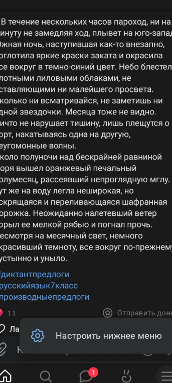 Найти производные предлоги в тексте: 'В течение нескольких часов пароход...'