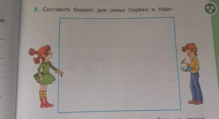 Составьте бюджет для семьи Серёжи и Нади.