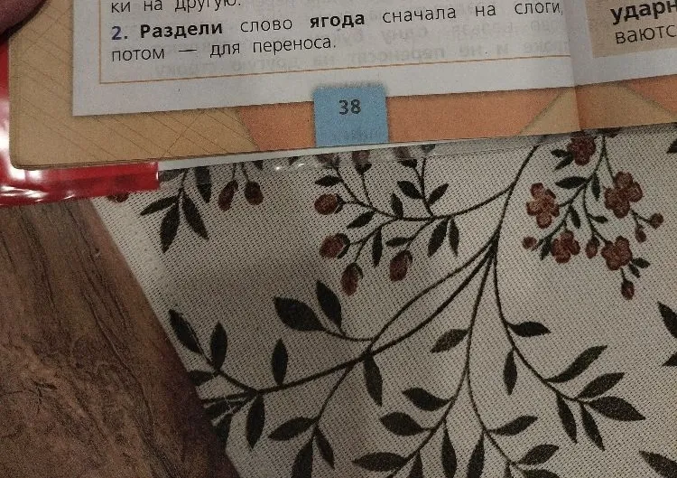 Раздели слово ягода сначала на слоги, потом — для переноса.