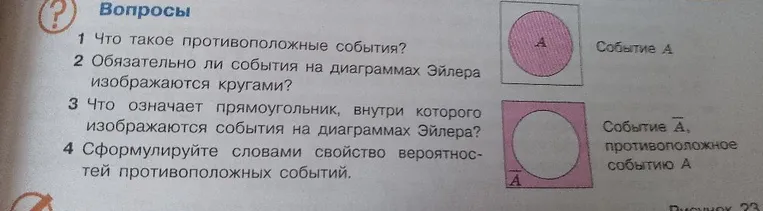 Что такое противоположные события?