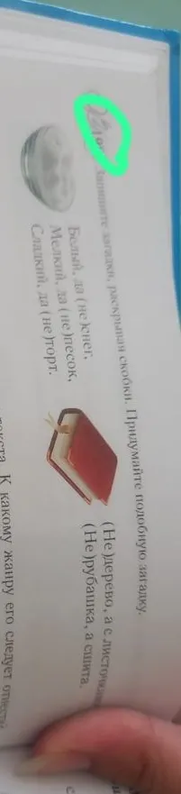 Запишите загадки, раскрывая скобки. Придумайте подобную загадку.