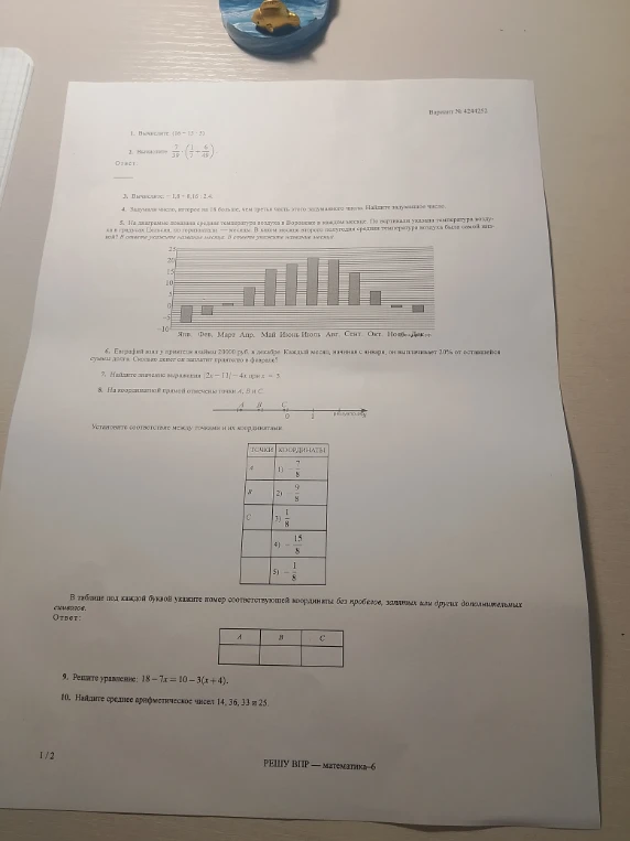 1. Вычислите: (16 - 15 * 2)