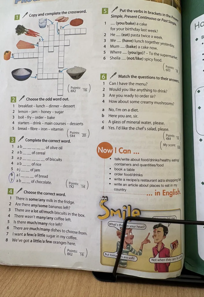 1 Copy and complete the crossword.