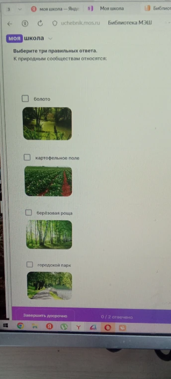 Выберите три правильных ответа. К природным сообществам относятся: