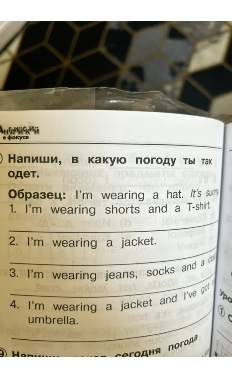 Напиши, в какую погоду ты так одет.