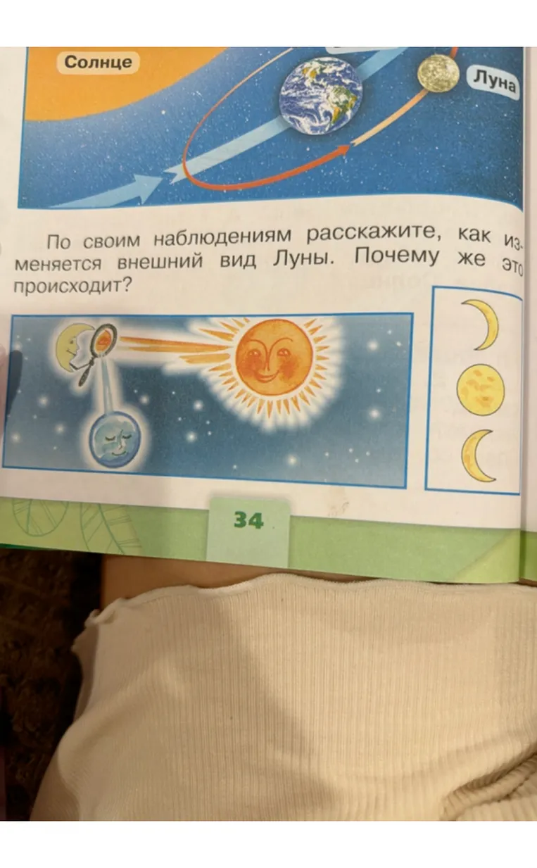 По своим наблюдениям расскажите, как изменяется внешний вид Луны. Почему же это происходит?
