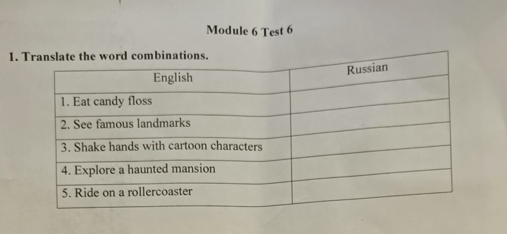 1. Translate the word combinations.