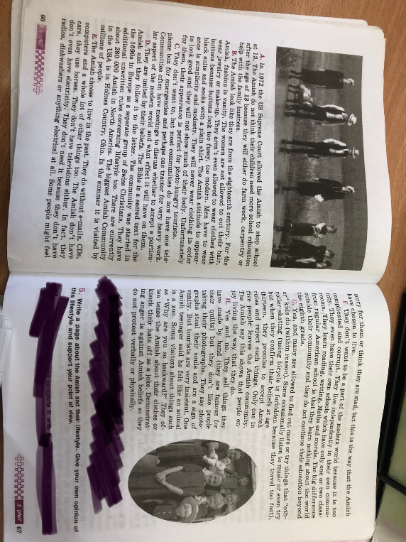 Write a page about the Amish and their lifestyle. Give your own opinion of this lifestyle and support your point of view.