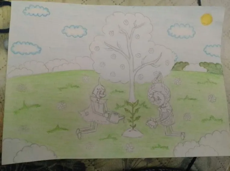 Придумать тему к данному рисунку к конкурсу