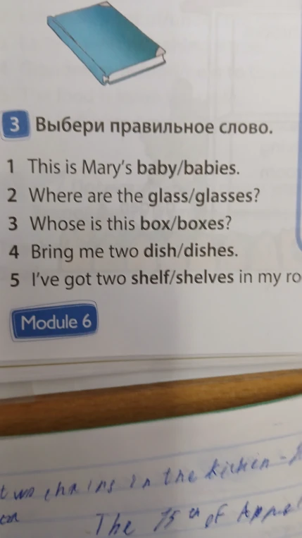 Выбери правильное слово.