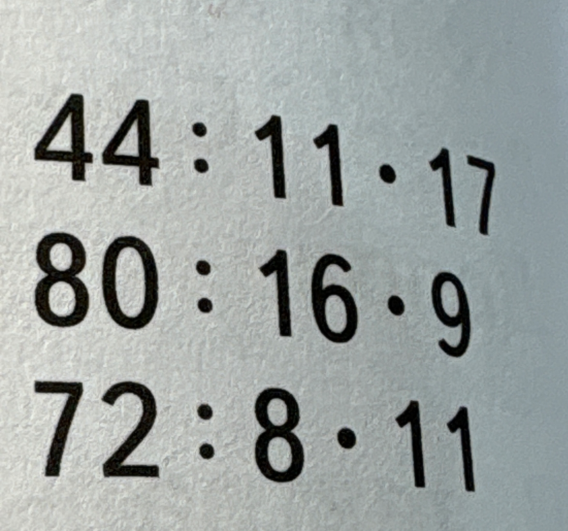 44 : 11 * 17