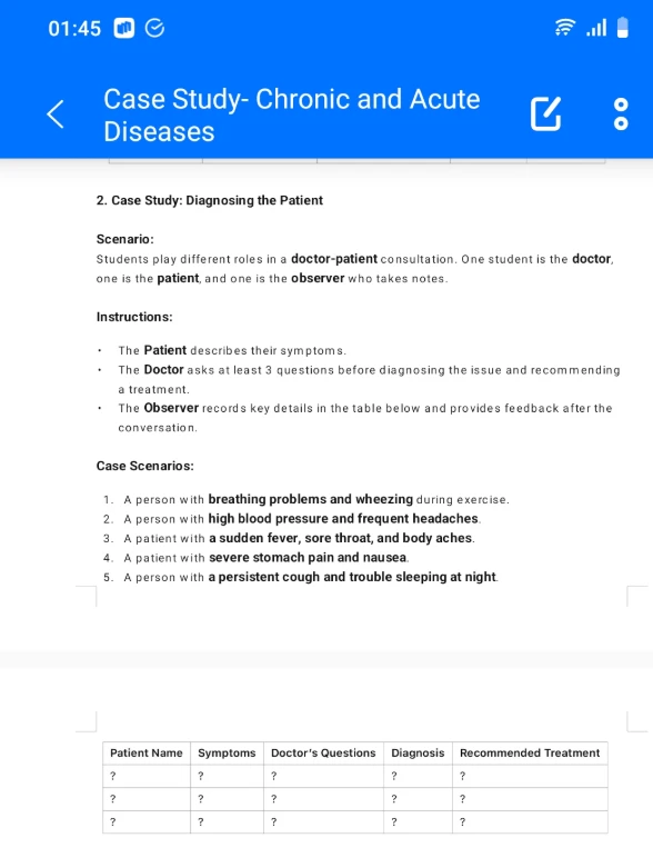 2. Case Study: Diagnosing the Patient
