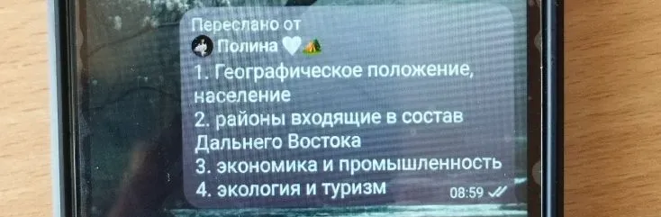 1. Географическое положение, население 2. районы входящие в состав Дальнего Востока 3. экономика и промышленность 4. экология и туризм