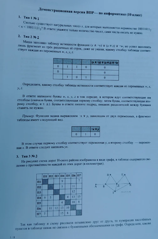 1. Тип 1 № 1 Сколько существует натуральных чисел x, для которых выполняется неравенство 100110112 < x < 100111112? В ответе укажите только количество чисел, сами числа писать не нужно.