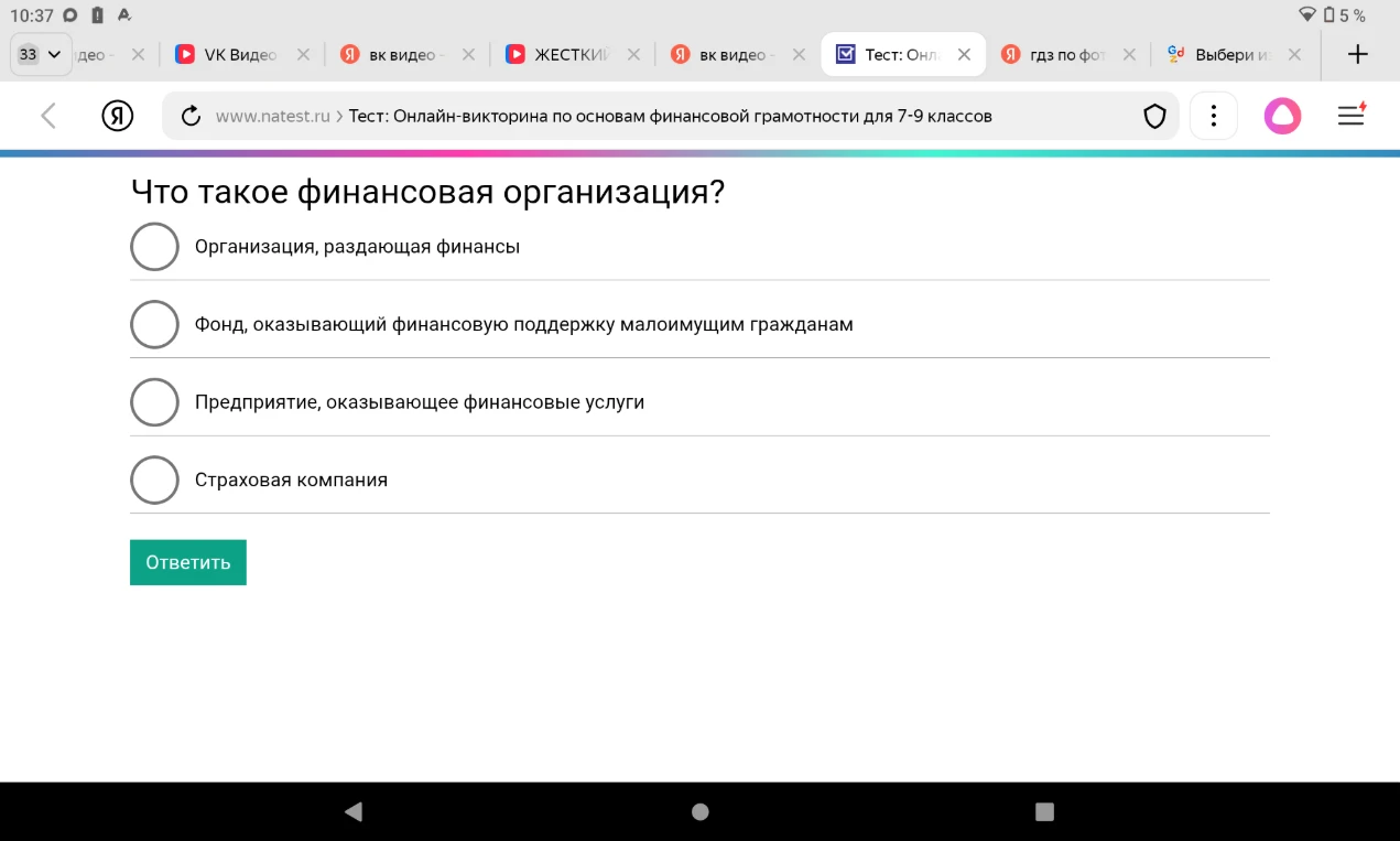 Что такое финансовая организация?