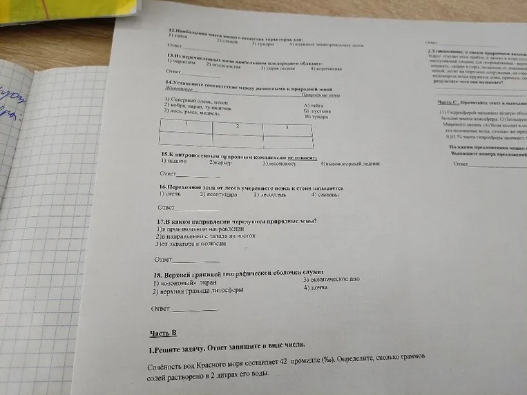 Наибольшая масса живого вещества характерна для: