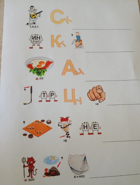 Разгадывание ребусов по картинкам.