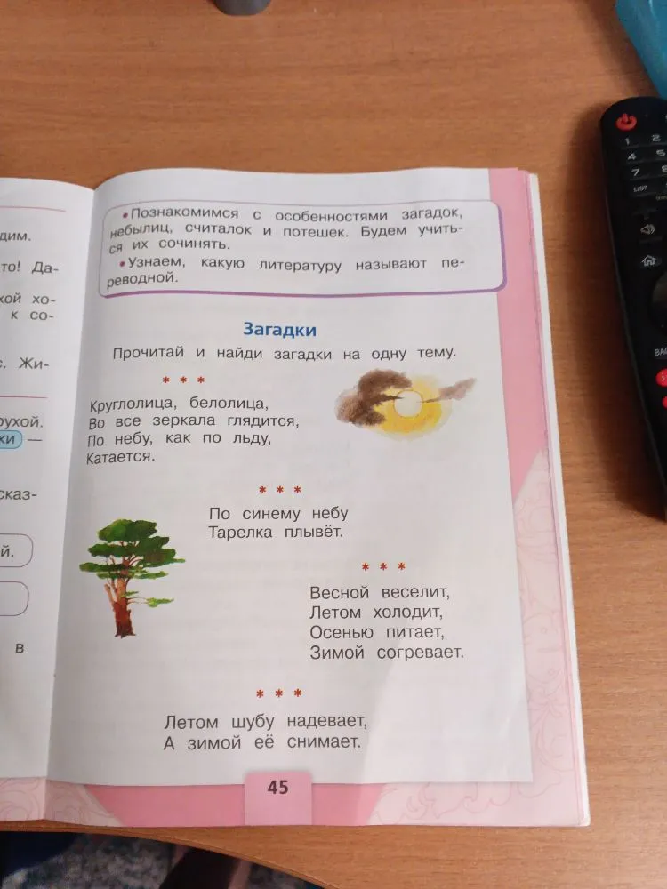 Прочитай и найди загадки на одну тему.