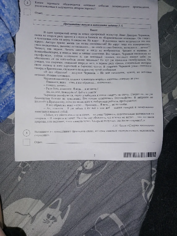Каким термином обозначаются основные события литературного произведения, расположенные в задуманном автором порядке?