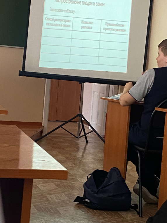 Распространение плодов и семян. Заполните таблицу.