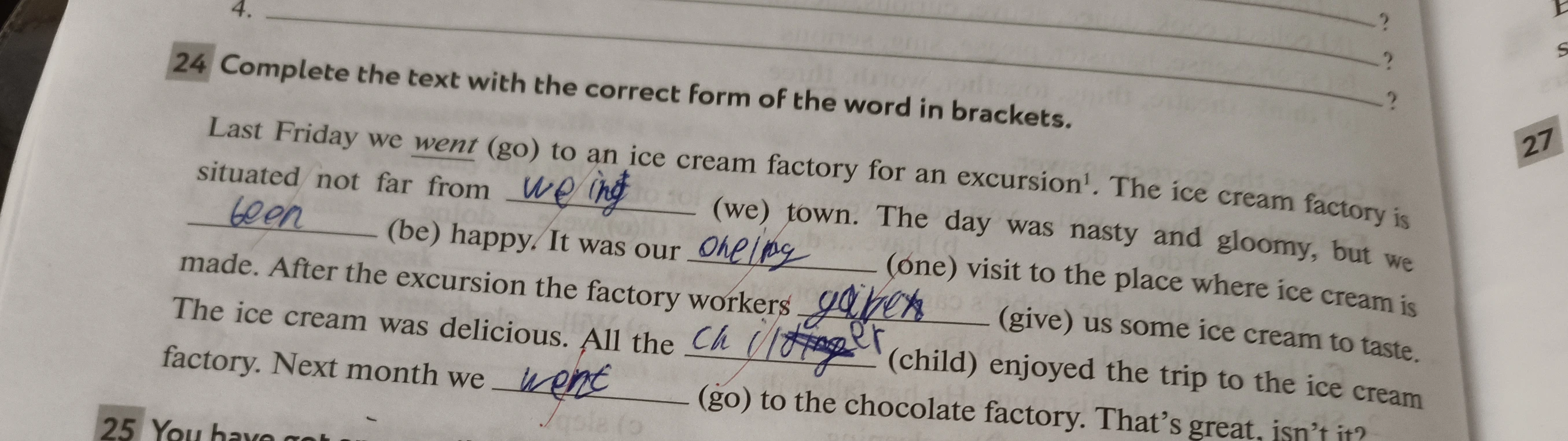 Complete the text with the correct form of the word in brackets.