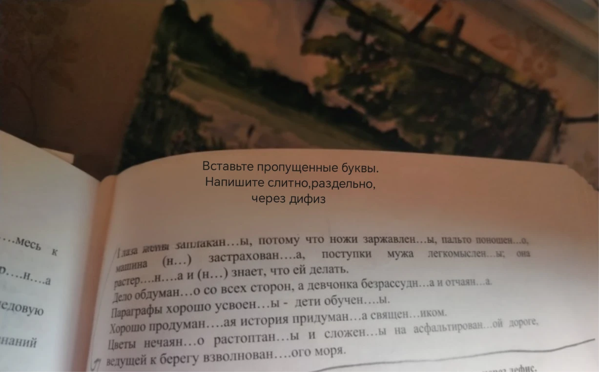 Вставьте пропущенные буквы. Напишите слитно,раздельно, через дифиз