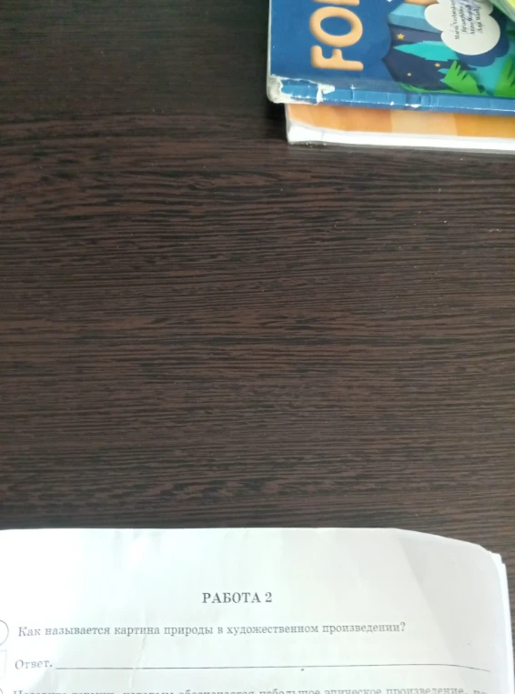 Как называется картина природы в художественном произведении?