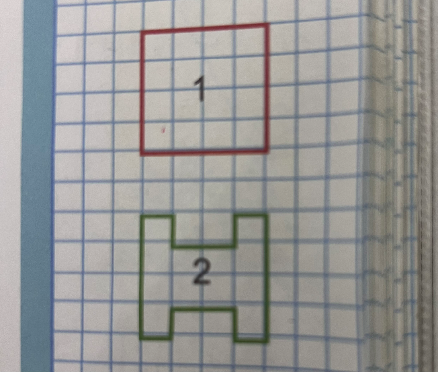 Какая из фигур на чертеже имеет больший периметр