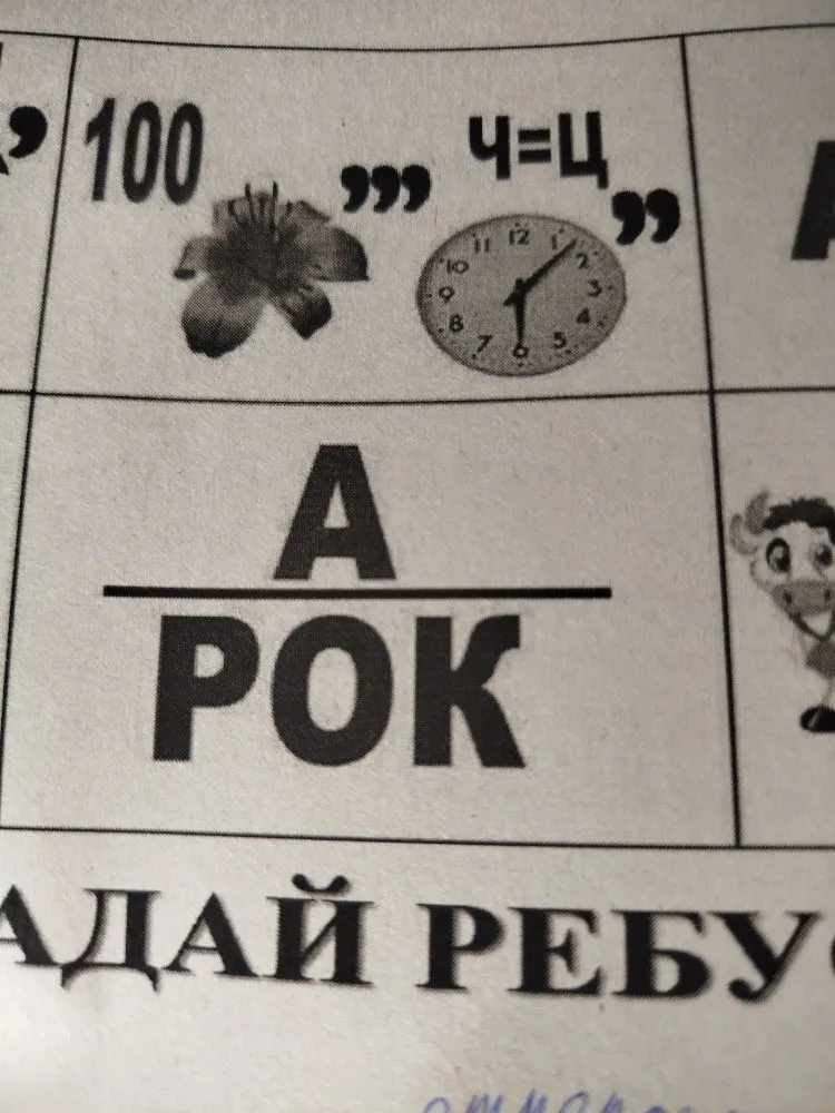 Разгадай ребусы, представленные на картинке.