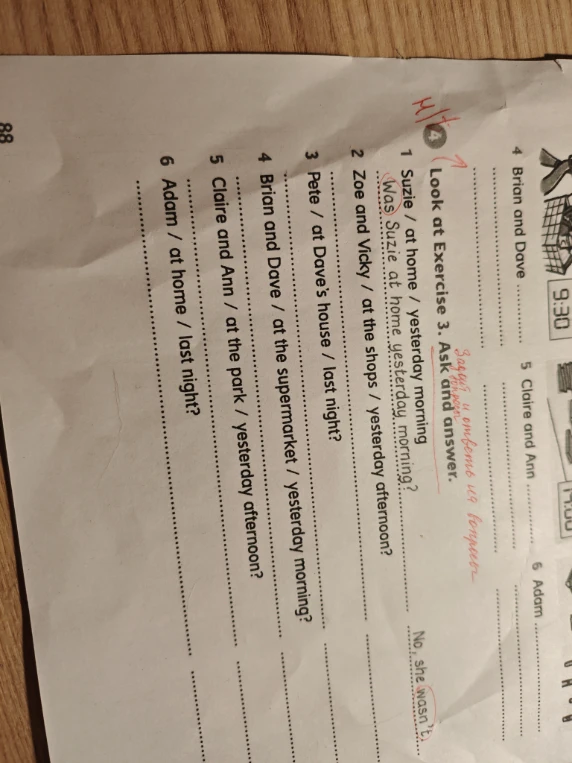 Look at Exercise 3. Ask and answer.