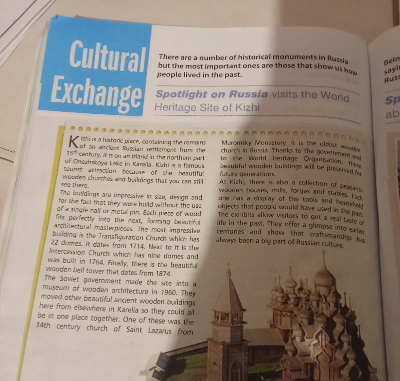 Cultural Exchange Spotlight on Russia visits the World Heritage Site of Kizhi
