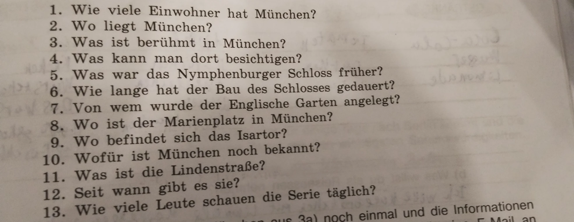 1. Wie viele Einwohner hat München?