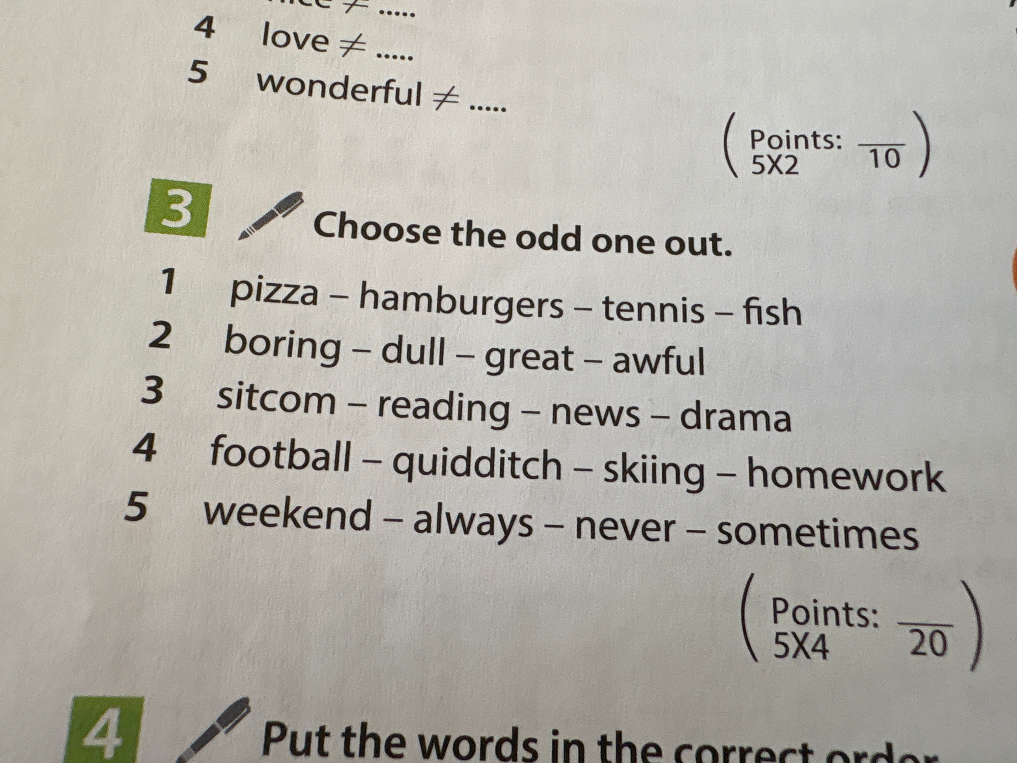 Choose the odd one out.