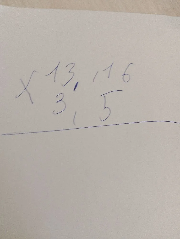 13,16 * 3,5