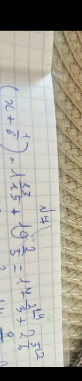 (x + 1/6) * 1 4/5 + 1 2/5 = 1 4/3 + 2 5/12