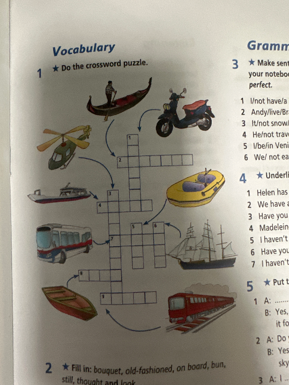 Do the crossword puzzle.