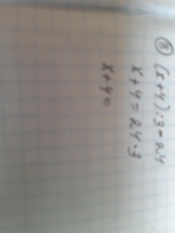 (x + y) : 3 = 24