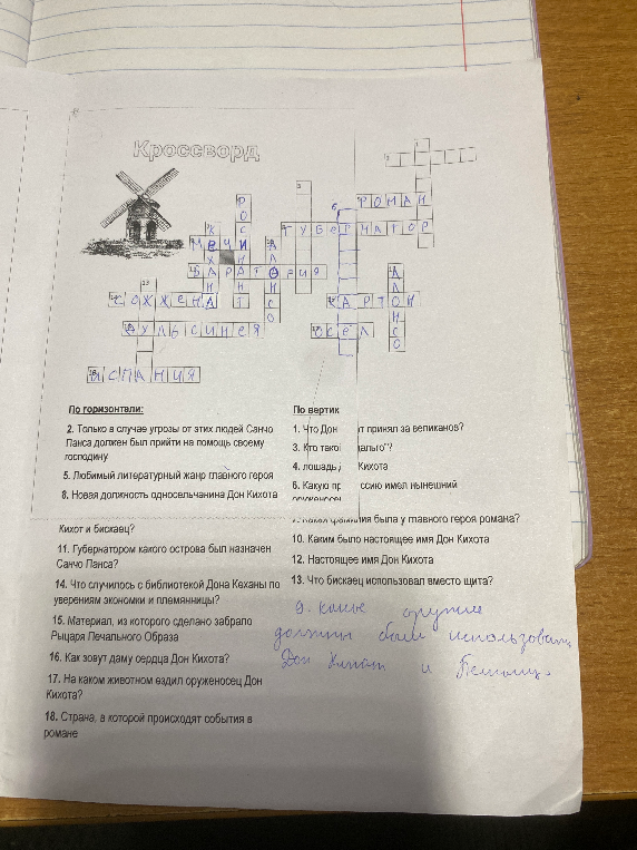 Только в случае угрозы от этих людей Санчо Панса должен был прийти на помощь своему господину