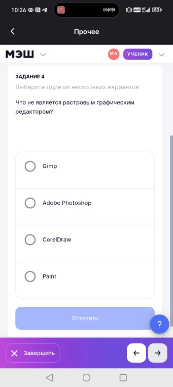 Что не является растровым графическим редактором?